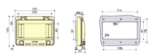 Power Distro Side View